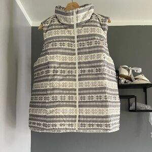 Lands End Snowflake Vest NWT